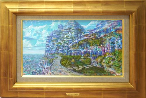 井上直久　屋上庭園　油彩　210,000円　20220713